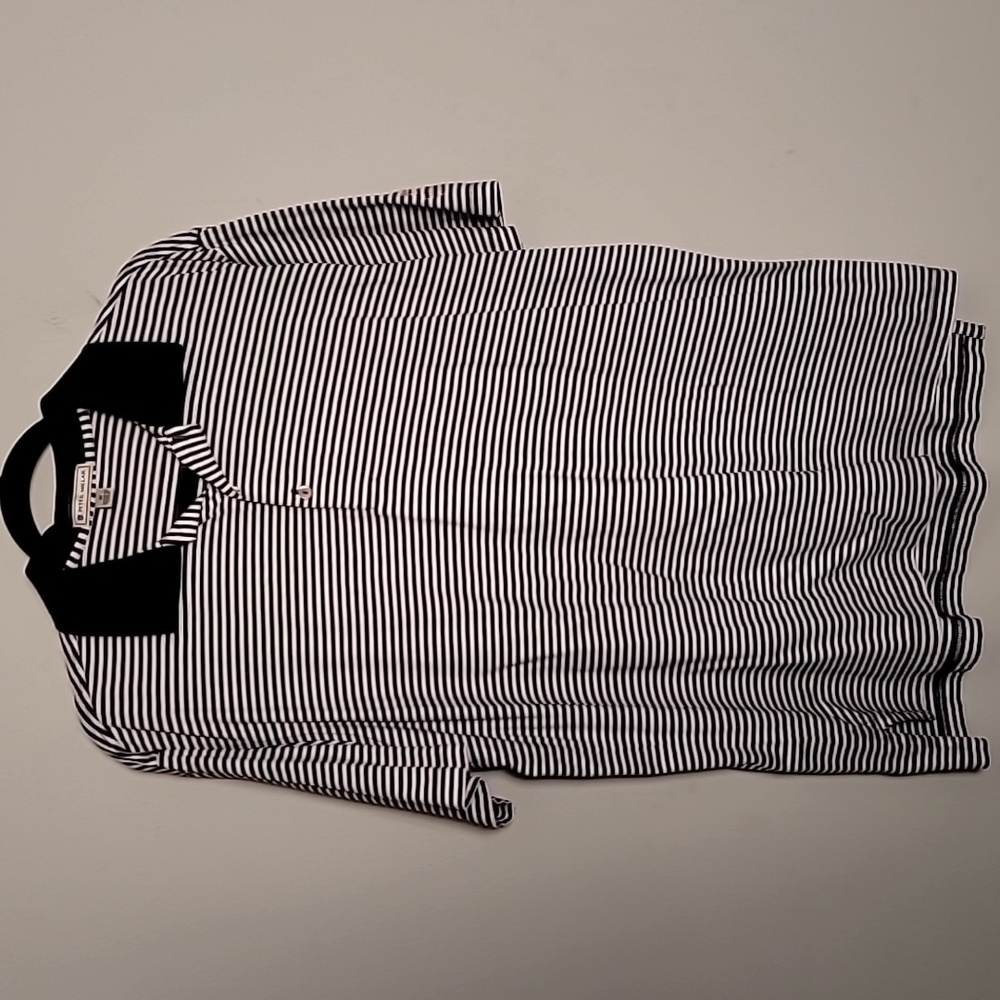 Peter Millar stripped cotton polo shirt Sz M